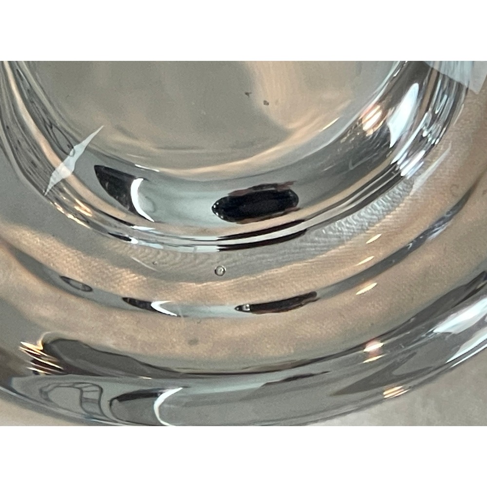 00419 - Set of 2 Clear Glass Tea Light Candle Holders Heavy Bowl Votive Holders‎ - Picture 6 of 11